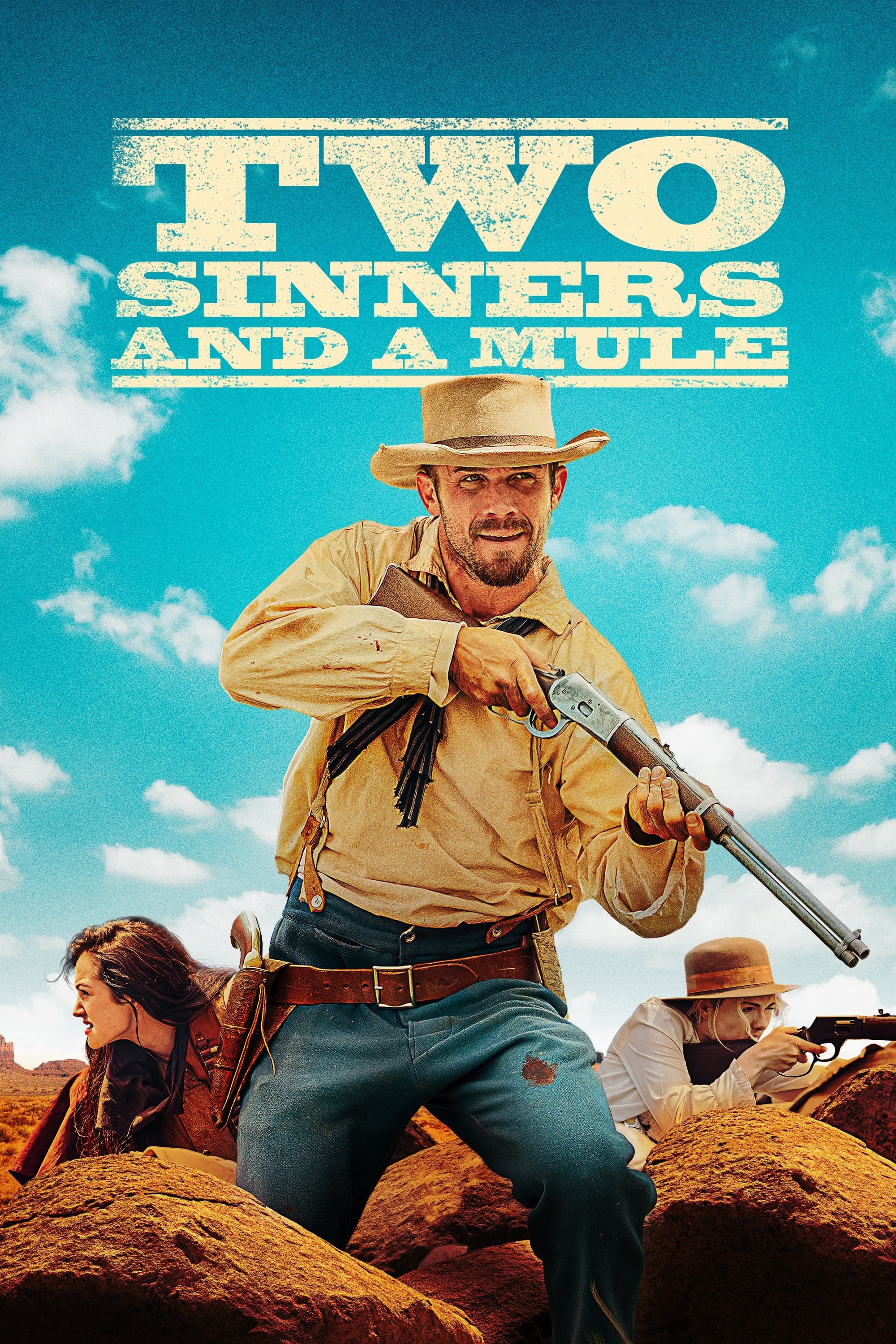 Two Sinners and a Mule Hindi Dubbed Movie Poster (2023)