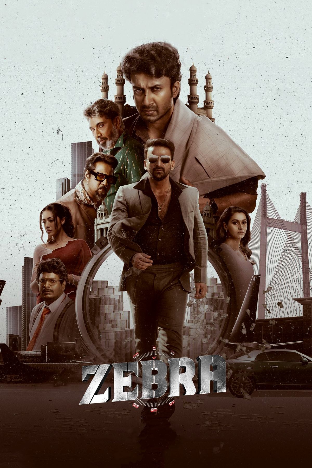 Zebra Hindi Dubbed Movie Poster (2024)